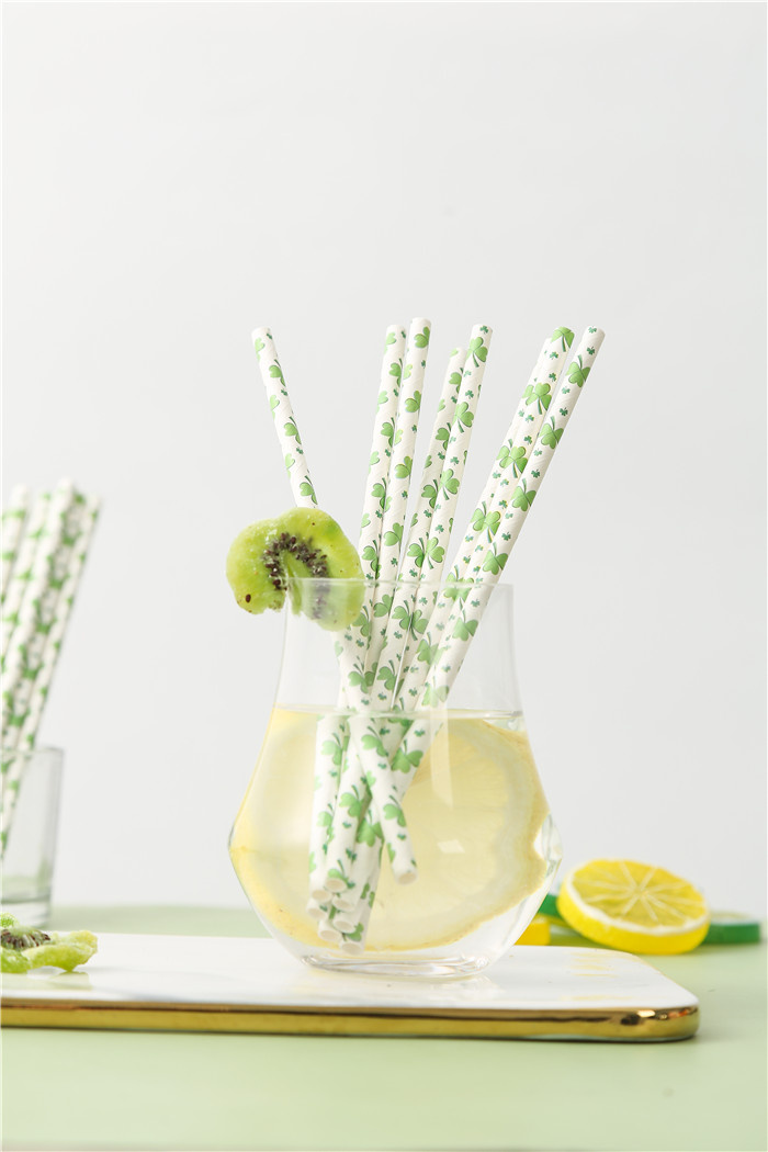 Custom printed paper straws