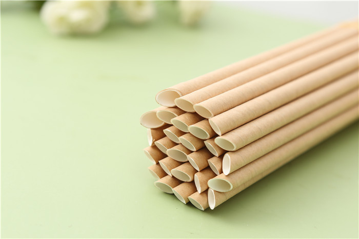 Sharp-end kraft paper straws